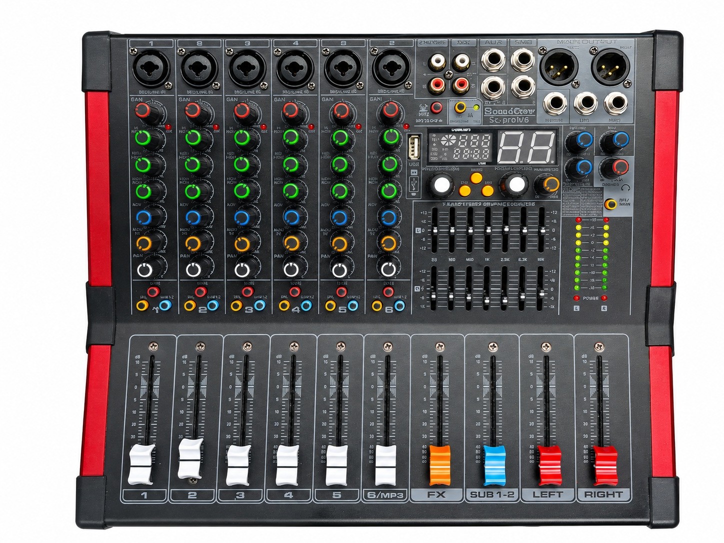 CONSOLA AMPLIFICADA 6 CANALES