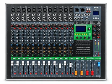 CONSOLA AMPLIFICADA 12 CANALES C/CASE